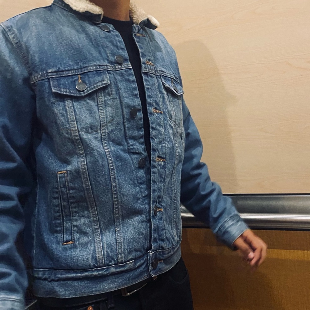 Large jean jacket